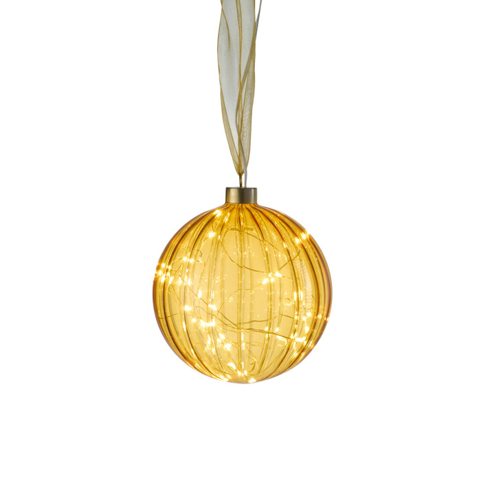 Glasskule 30 LED varm hvit Ø14 cm